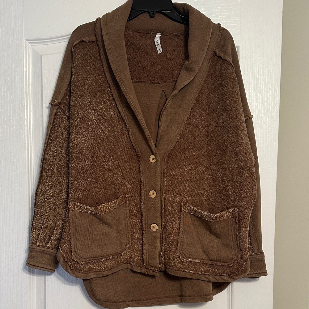 Zenana Mocha Cardigan